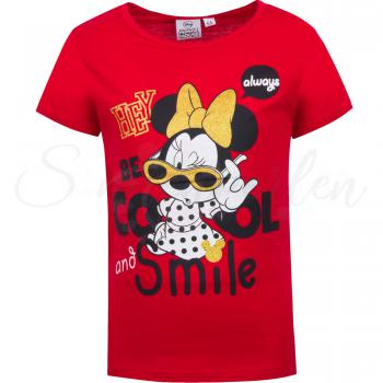 Kinder T-Shirt Minnie Mouse in Rot